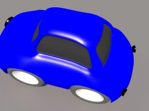 cartoon low poly car pack 3D Model