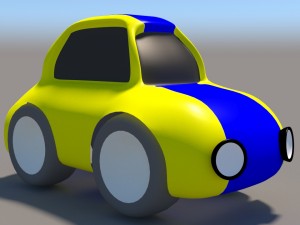 cartoon low poly car pack Model 3D