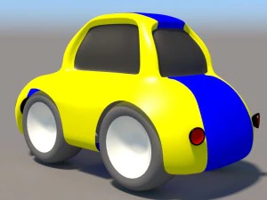 cartoon low poly car pack 3D Model