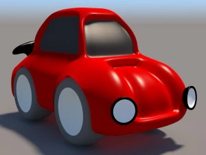 cartoon low poly car pack 3D Model