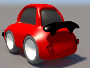 cartoon low poly car pack 3D Model