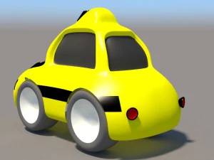 cartoon low poly car pack 3D Model