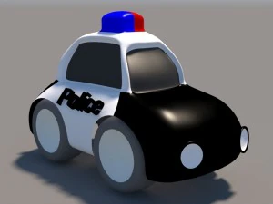 cartoon low poly car pack 3D Model