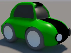 cartoon low poly car pack 3D Model