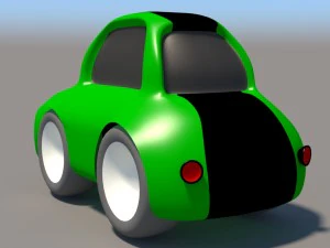 cartoon low poly car pack 3D Model
