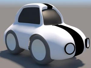 cartoon low poly car pack 3D Model
