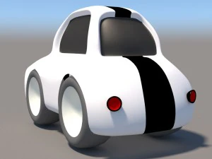 cartoon low poly car pack 3D Model