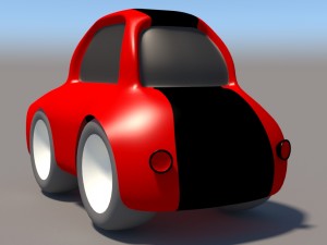 cartoon low poly car pack Model 3D