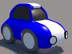 cartoon low poly car pack 3D Model