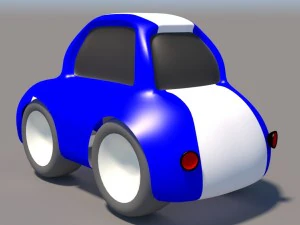 cartoon low poly car pack 3D Model