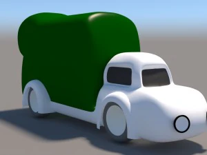 cartoon low poly car pack 3D Model