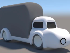 cartoon low poly car pack 3D Model