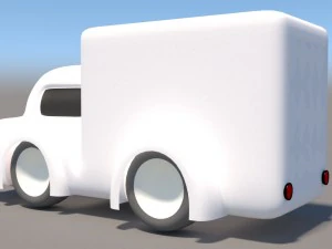 cartoon low poly car pack 3D Model