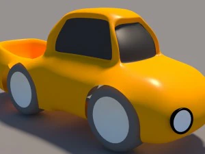 cartoon low poly car pack 3D Model