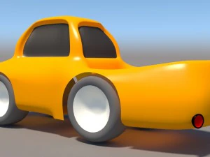 cartoon low poly car pack 3D Model