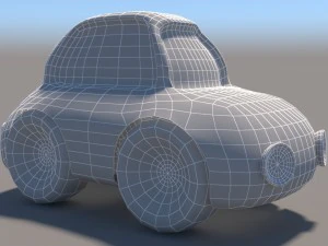cartoon low poly car pack 3D Model