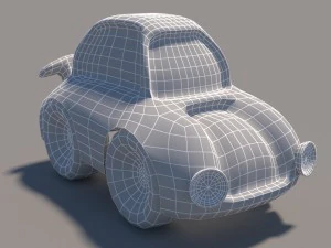cartoon low poly car pack 3D Model
