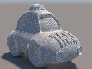 cartoon low poly car pack Model 3D