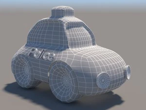 cartoon low poly car pack 3D Model