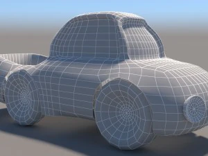 cartoon low poly car pack 3D Model