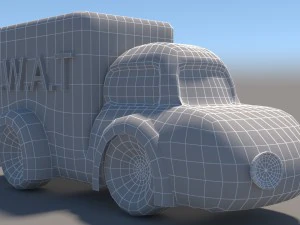 cartoon low poly car pack 3D Model