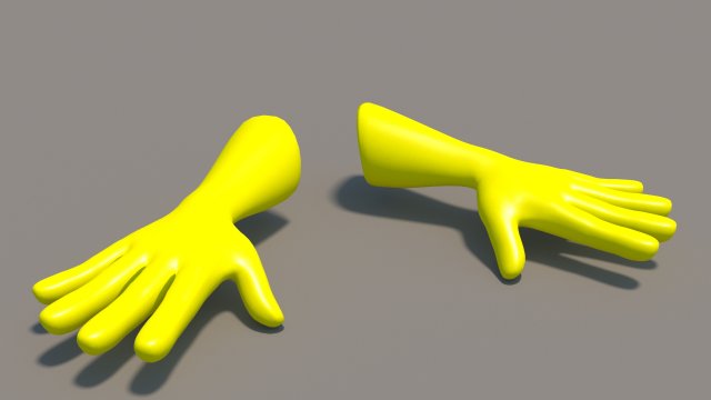 gloves Model 3D .c4d .max .obj .3ds .fbx .stl .blend