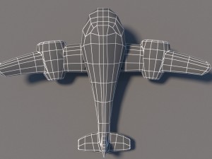 cartoon plane 3Dモデル