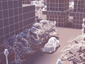 cartoon city 3D मॉडल