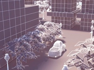 cartoon city 3D Model