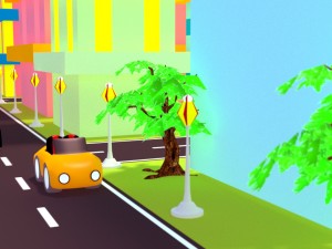 cartoon city 3D मॉडल