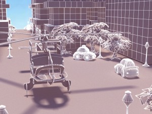 cartoon city 3D मॉडल