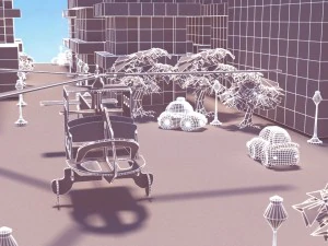 cartoon city 3D Model