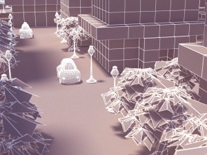 cartoon city 3D मॉडल