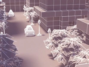 cartoon city 3D Model