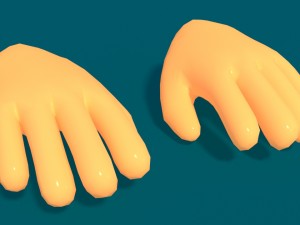 toon hand 3D Model