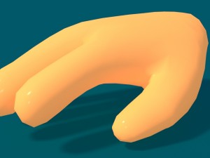 toon hand Modello 3D