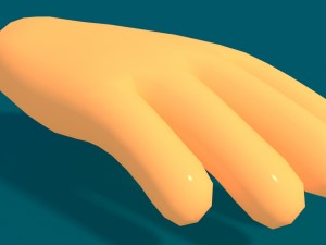 toon hand Modello 3D