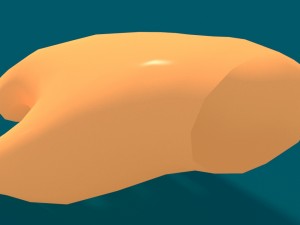toon hand Modello 3D
