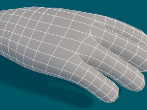 toon hand Modello 3D