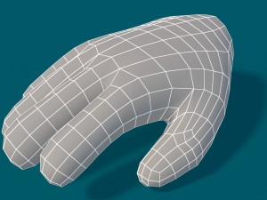 toon hand Modello 3D