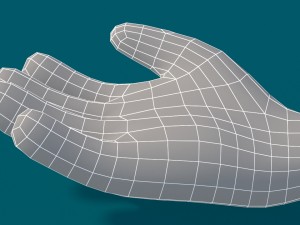 toon hand Modello 3D