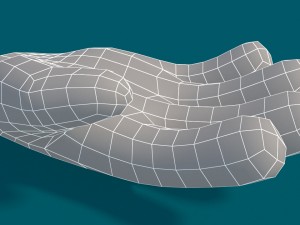 toon hand Modello 3D