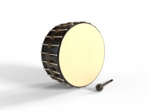 drum and gavel model Model 3D