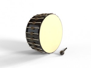 drum and gavel model Model 3D