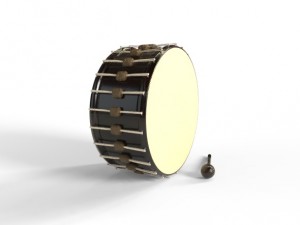 drum and gavel model Model 3D