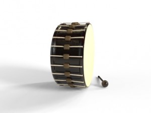 drum and gavel model Model 3D