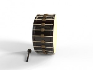 drum and gavel model Model 3D