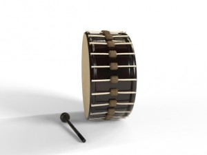 drum and gavel model Model 3D