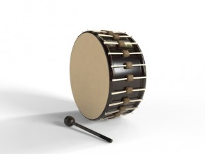 drum and gavel model Model 3D