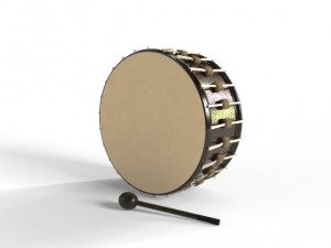drum and gavel model Model 3D